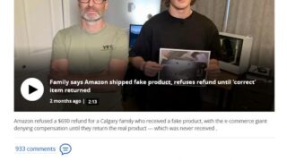 アマゾンマケプレ、商品1万円送料100万円の詐欺出品に要注意!