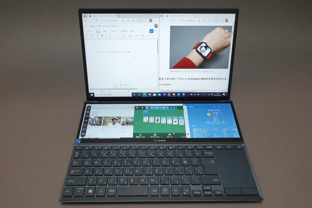 キーボード上部にディスプレイ!?「ZenBook Duo」の使い心地をガチレビュー