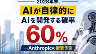 2028年末、AIが自律的にAIを開発する確率60%——Anthropicの衝撃予測
