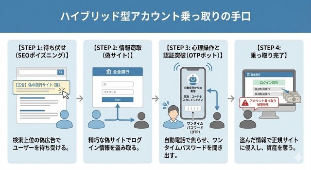 知らないと騙される!? 巧妙化したアカウント乗っ取り詐欺、“ハイブリッド型”の手口とは