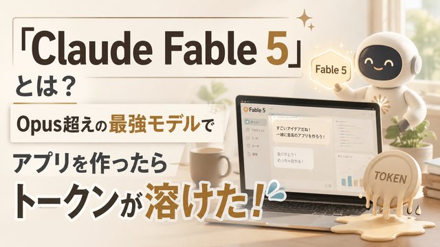 「Claude Fable 5」とは？ーOpus超えの最強モデルでアプリを作ったらトークンが溶けた！
