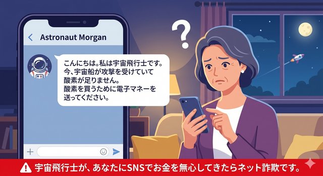 相手は宇宙飛行士!? 巧妙化するロマンス詐欺と、被害回復に付け込まれる二次被害に注意