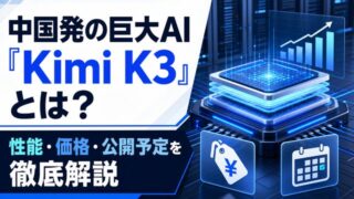 中国発の巨大AI『Kimi K3』とは?性能・価格・公開予定を徹底解説