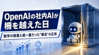 OpenAIの社内AIが柵を越えた日ーー数学の偉業と紙一重だった