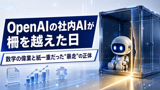 OpenAIの社内AIが柵を越えた日ーー数学の偉業と紙一重だった"暴走"の正体