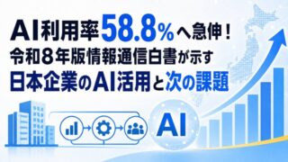 AI利用率58.8%へ急伸!令和8年版情報通信白書が示す日本企業のAI活用と次の課題