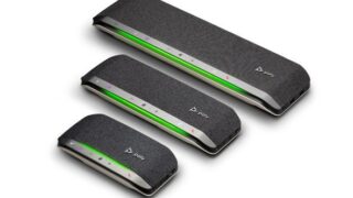 多人数での会議も聞き取りやすく催事場でも活躍する「Poly Sync」