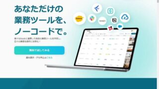 様々なSaaSと連携してデータを集約する業務システムを構築できる「Yoom」