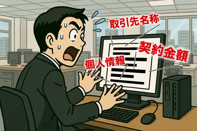 「これ見えちゃダメなやつ！」契約書の流用で漏洩する機密情報を完全に削除する方法