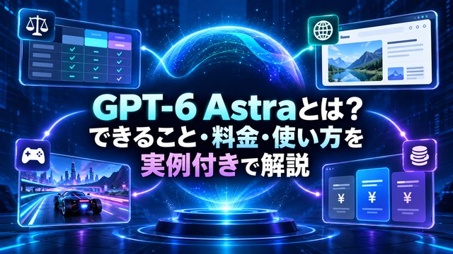 GPT-6 Astraとは？できること・料金・使い方を実例付きで解説