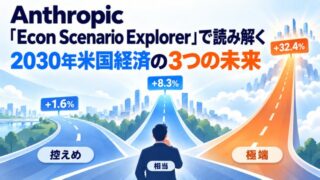 Anthropic「Econ Scenario Explorer」で読み解く、2030年米国経済の3つの未来