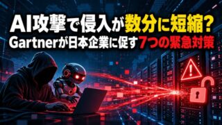 AI攻撃で侵入が数分に短縮?|Gartnerが日本企業に促す7つの緊急対策